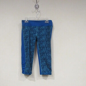 Ivivva Moonlit Lake Cropped Leggings Size 12 VGUC